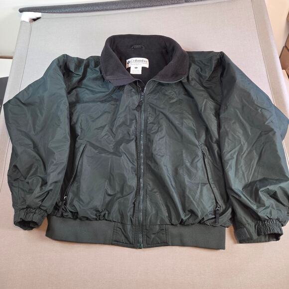 Columbia Sportswear Green Fleece Lined Bomber Jacket Men’s XL Made in Taiwan - Picture 1 of 8